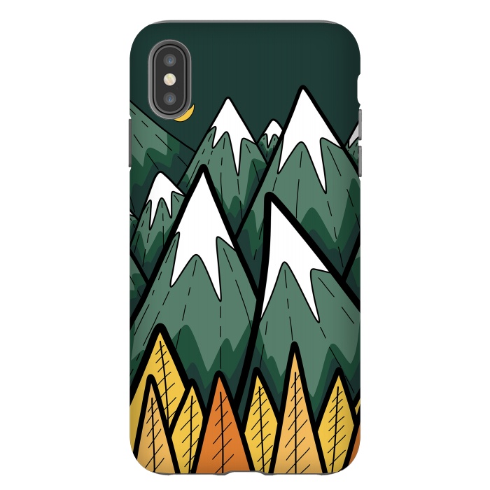 iPhone Xs Max StrongFit The green autumn peaks by Steve Wade (Swade)