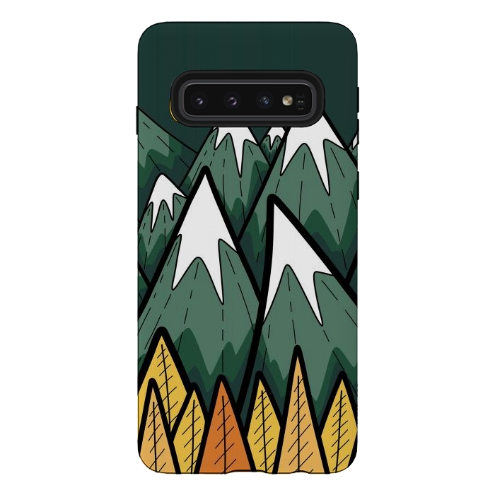 Galaxy S10 StrongFit The green autumn peaks by Steve Wade (Swade)