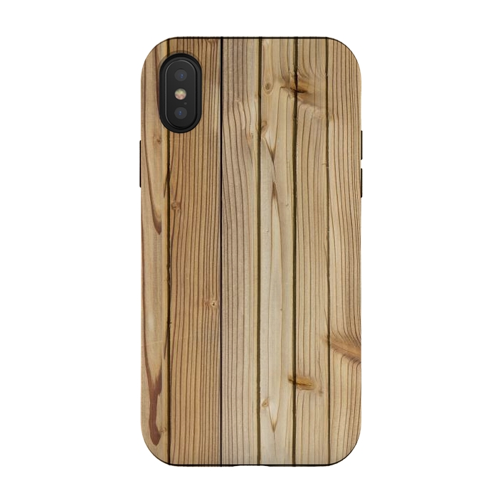 iPhone Xs / X StrongFit wood ii by haroulita