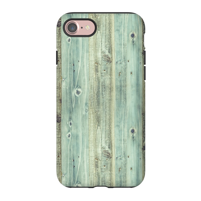 iPhone 7 StrongFit blue wood by haroulita