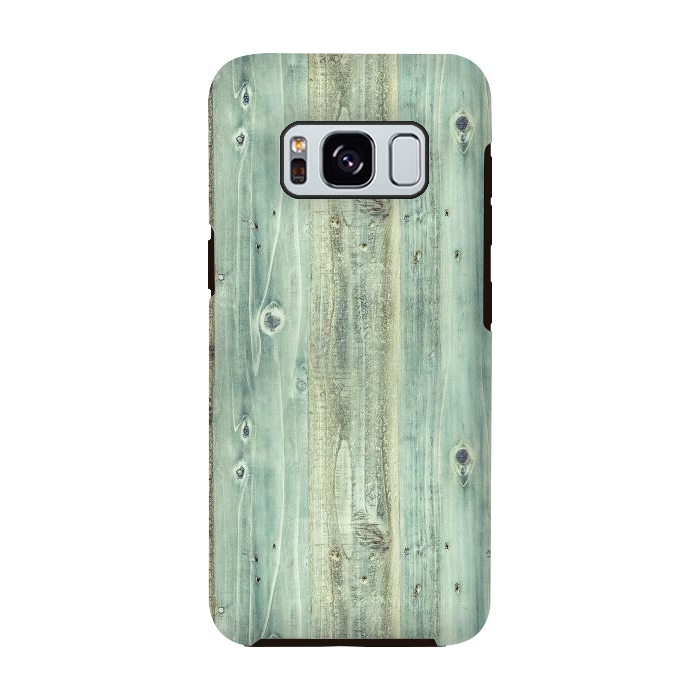 Galaxy S8 StrongFit blue wood by haroulita