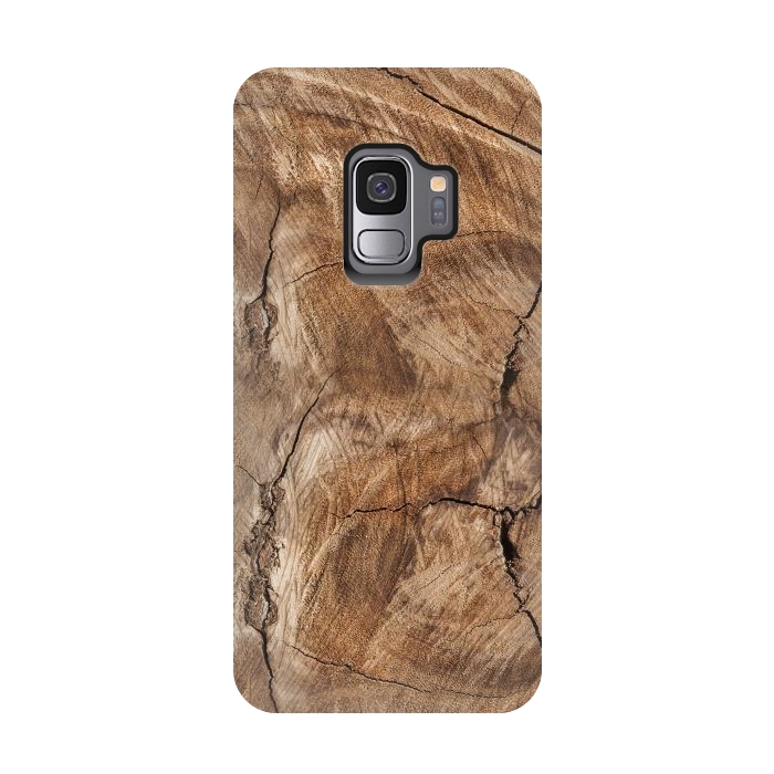 Galaxy S9 StrongFit wooden texture by haroulita