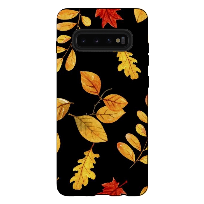 Galaxy S10 plus StrongFit fall leaves x by haroulita