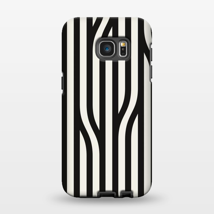 Galaxy S7 EDGE StrongFit black white minimal art by haroulita