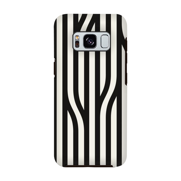 Galaxy S8 StrongFit black white minimal art by haroulita