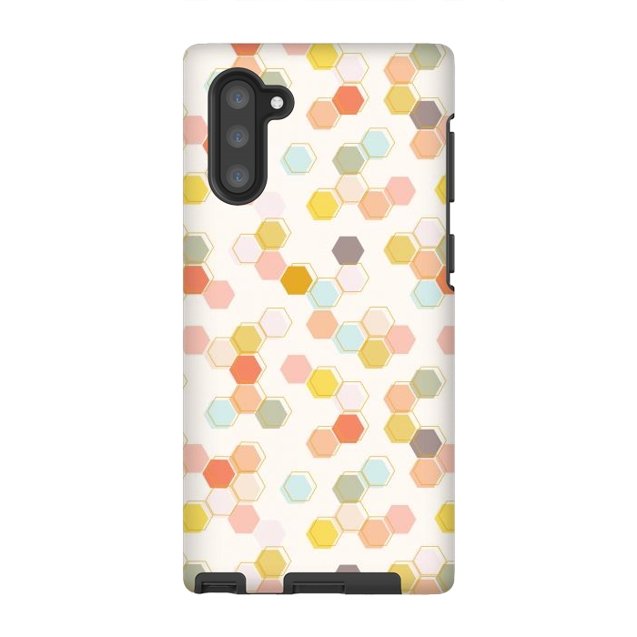 Galaxy Note 10 StrongFit Honeycomb by Melissa Lee