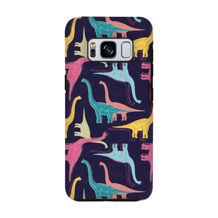 Galaxy S8 StrongFit Rubberneckers - Midnight Blue by Melissa Lee