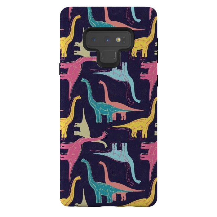 Galaxy Note 9 StrongFit Rubberneckers - Midnight Blue by Melissa Lee