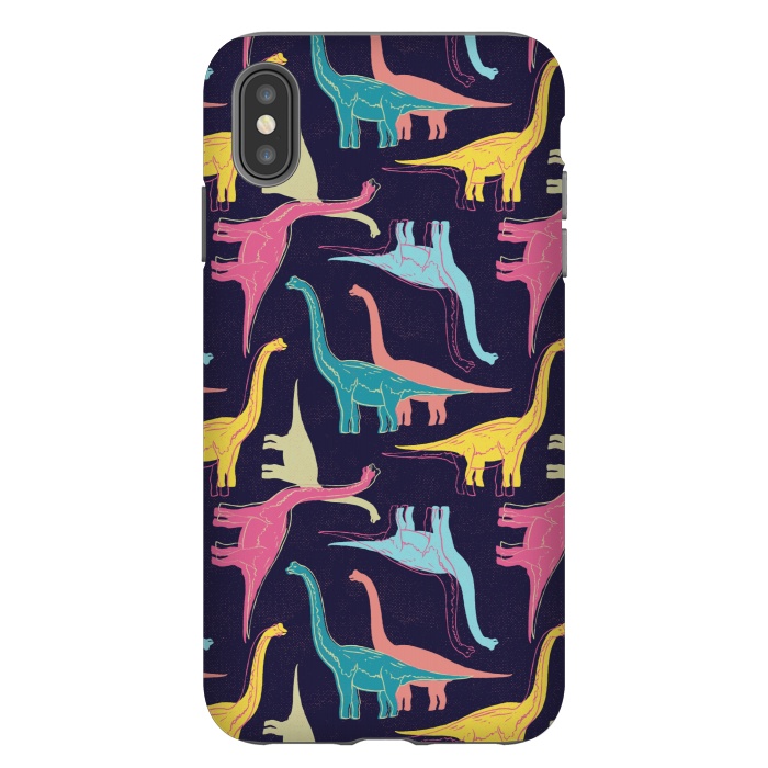 iPhone Xs Max StrongFit Rubberneckers - Midnight Blue by Melissa Lee