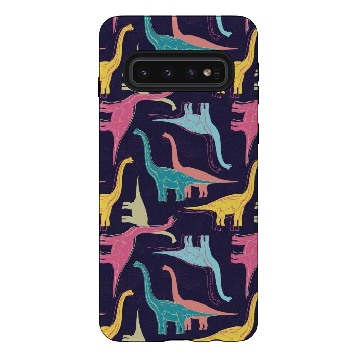 Galaxy S10 StrongFit Rubberneckers - Midnight Blue by Melissa Lee