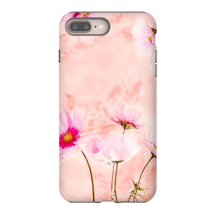 iPhone 7 plus StrongFit Pink Spring Flower by Creativeaxle