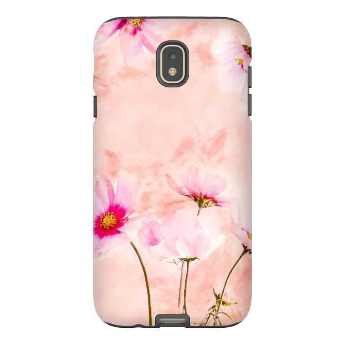 Galaxy J7 StrongFit Pink Spring Flower by Creativeaxle