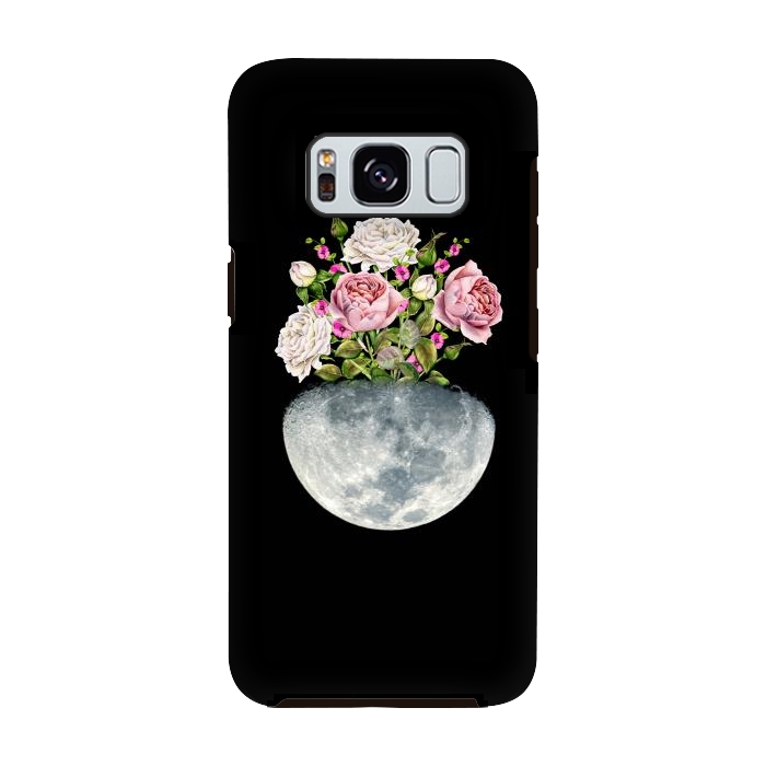 Galaxy S8 StrongFit Moon Flower Pot by Creativeaxle