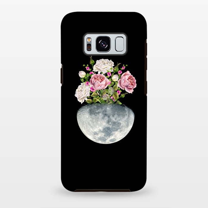 Galaxy S8 plus StrongFit Moon Flower Pot by Creativeaxle