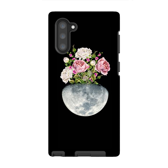 Galaxy Note 10 StrongFit Moon Flower Pot by Creativeaxle