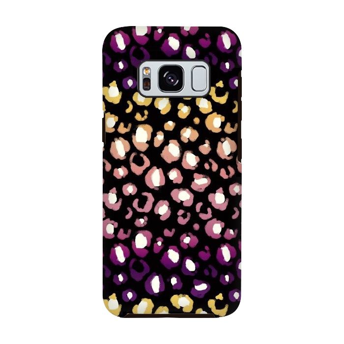 Galaxy S8 StrongFit Gradient graphic leopard print by Oana 