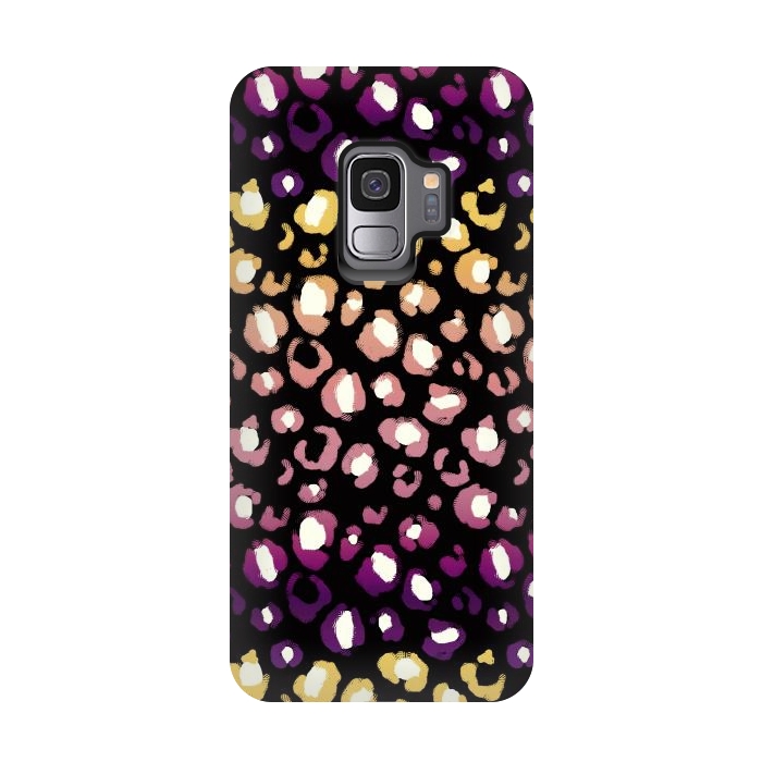 Galaxy S9 StrongFit Gradient graphic leopard print by Oana 