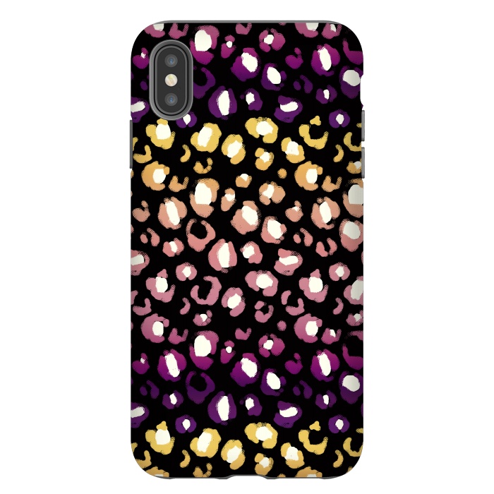iPhone Xs Max StrongFit Gradient graphic leopard print by Oana 