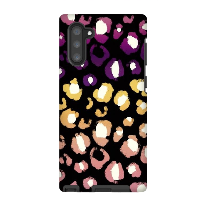 Galaxy Note 10 StrongFit Gradient graphic leopard print by Oana 