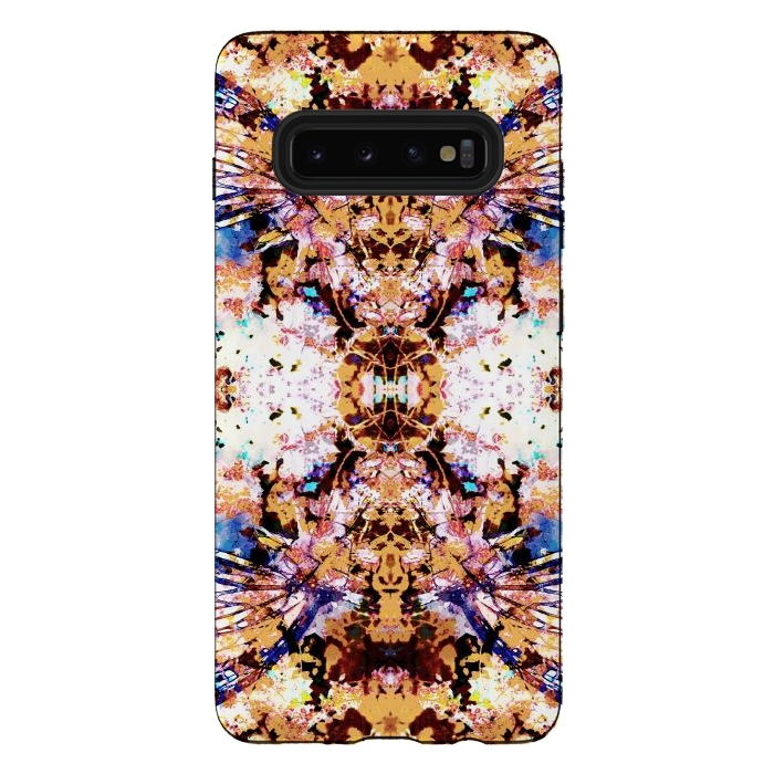 Galaxy S10 plus StrongFit Painted butterfly wings and flower petals by Oana 
