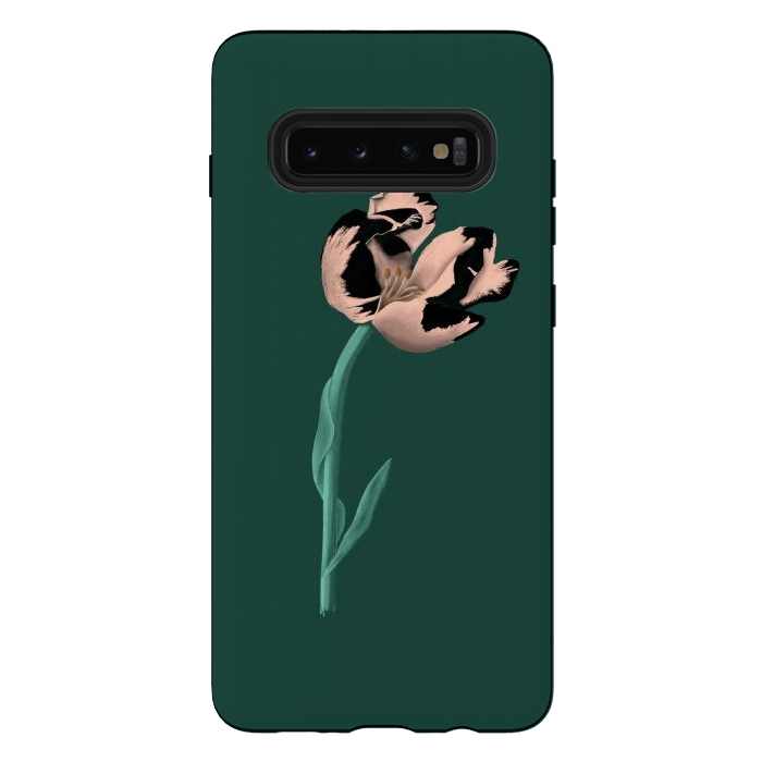 Galaxy S10 plus StrongFit Tulip Flower by Tishya Oedit