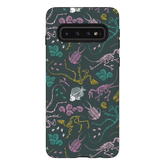Galaxy S10 StrongFit Dinosaurs by Tishya Oedit