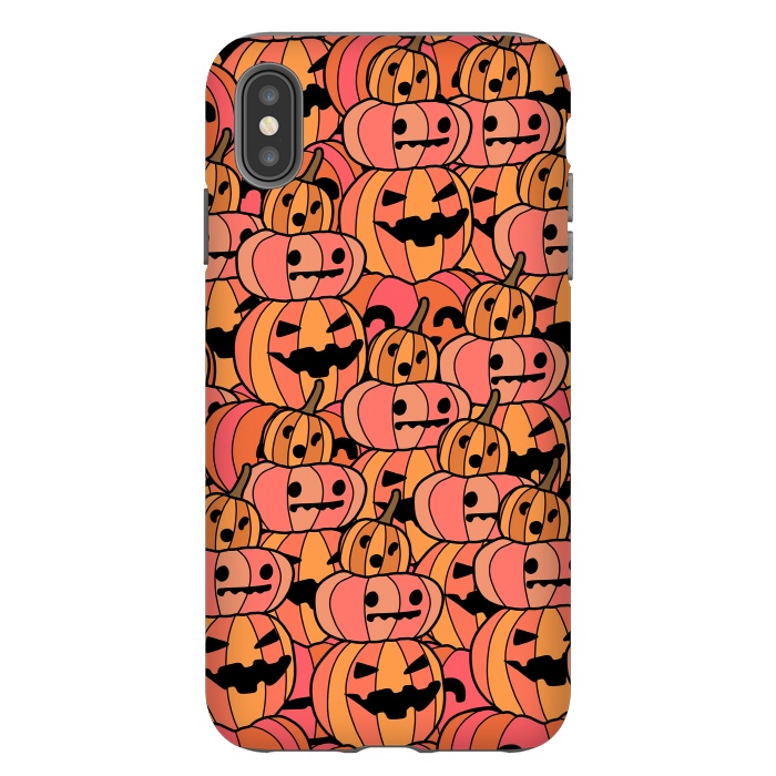 iPhone Xs Max StrongFit jack o lanterns by Steve Wade (Swade)