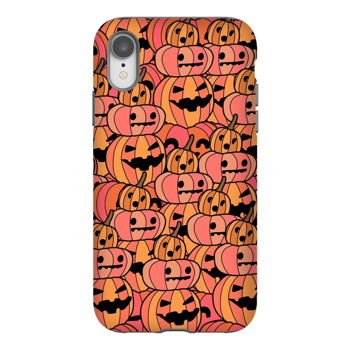 iPhone Xr StrongFit jack o lanterns by Steve Wade (Swade)