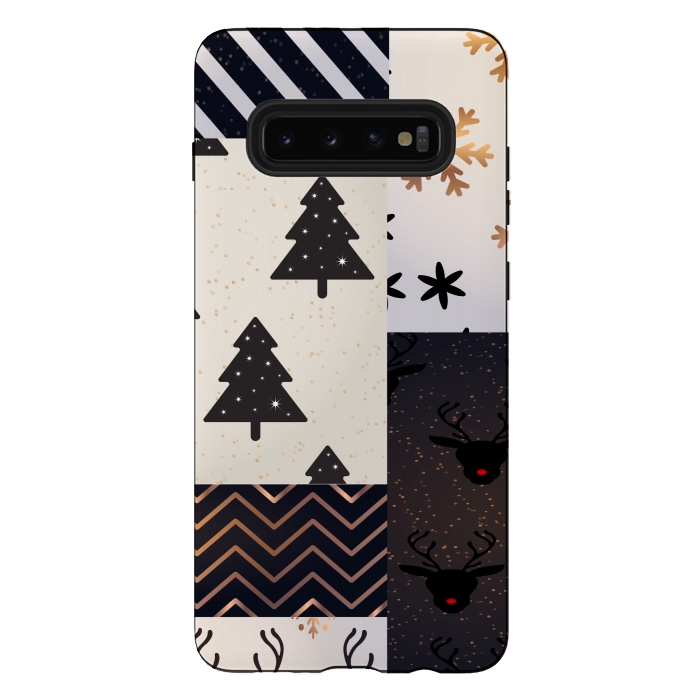 Galaxy S10 plus StrongFit christmas pattern 4  by MALLIKA