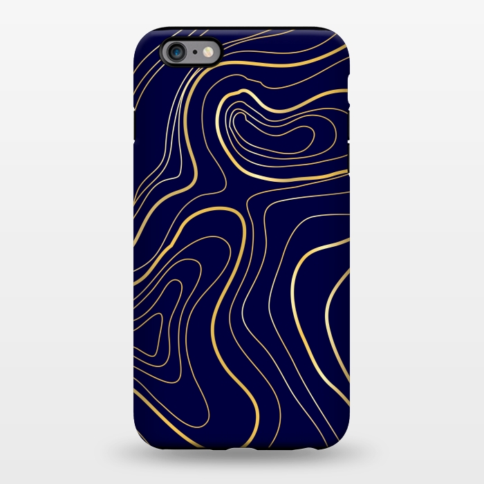 iPhone 6/6s plus StrongFit golden abstract lines by MALLIKA
