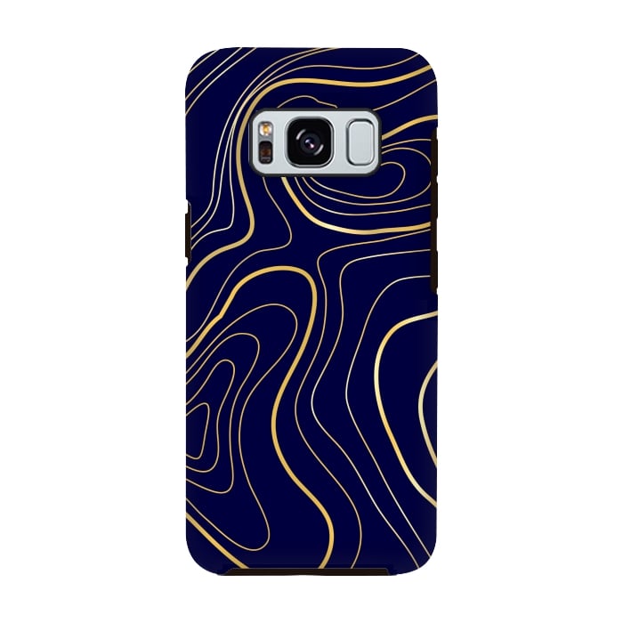 Galaxy S8 StrongFit golden abstract lines by MALLIKA