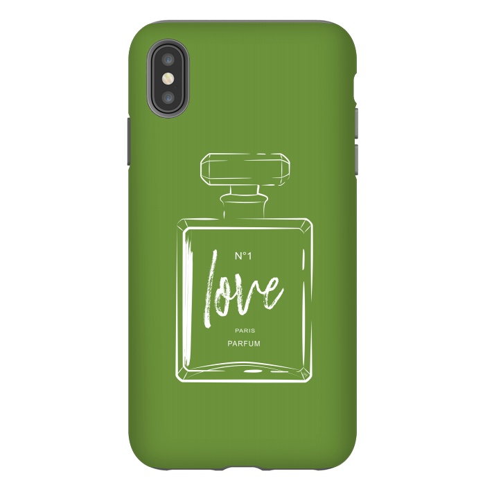 iPhone Xs Max StrongFit Green Love by Martina
