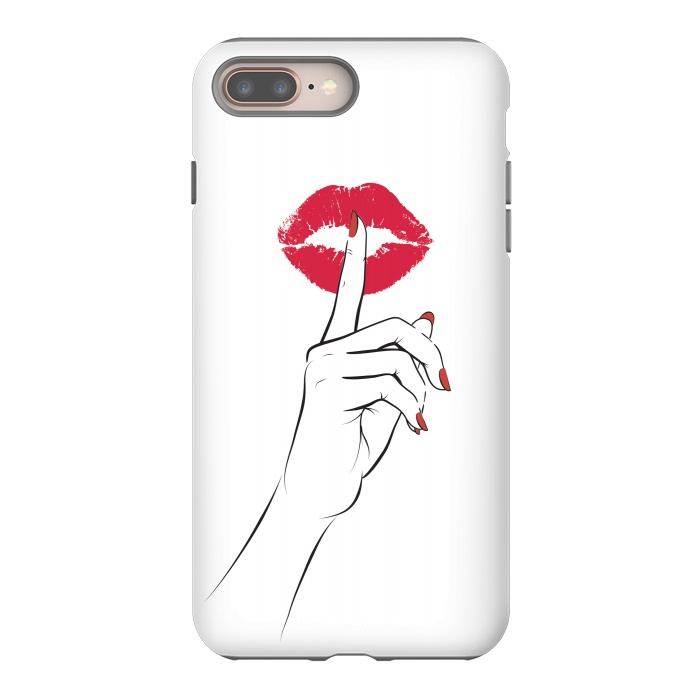 iPhone 7 plus StrongFit Red Lips Secret by Martina