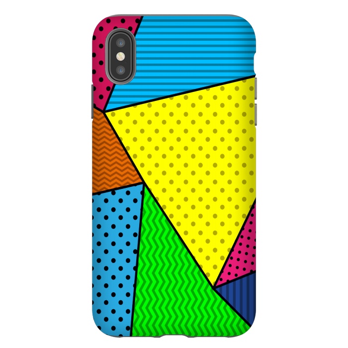 iPhone Xs Max StrongFit colourful abstract dotted pattern by MALLIKA