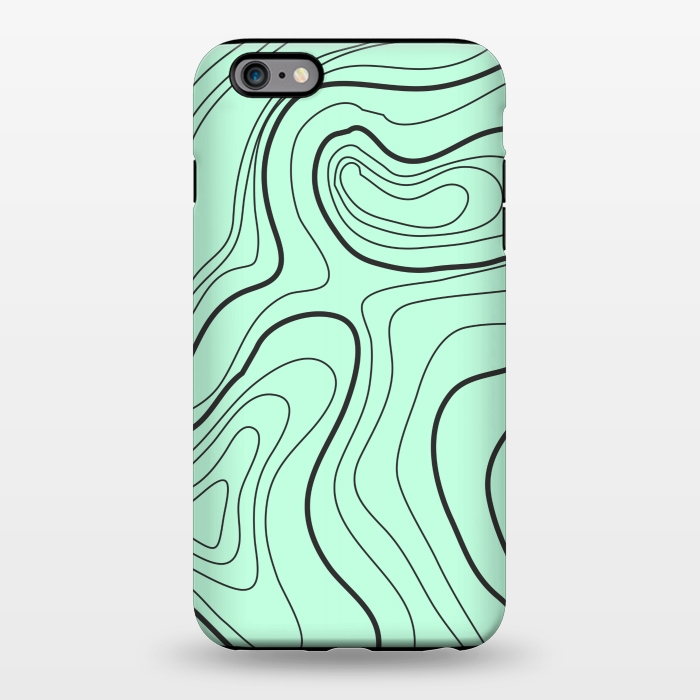 iPhone 6/6s plus StrongFit green abstract lines 2 by MALLIKA