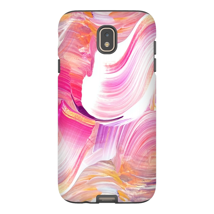 Galaxy J7 StrongFit pink purple paint shades by MALLIKA