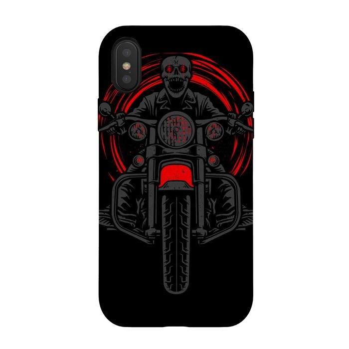 iPhone Xs / X StrongFit Night Rider by Afif Quilimo