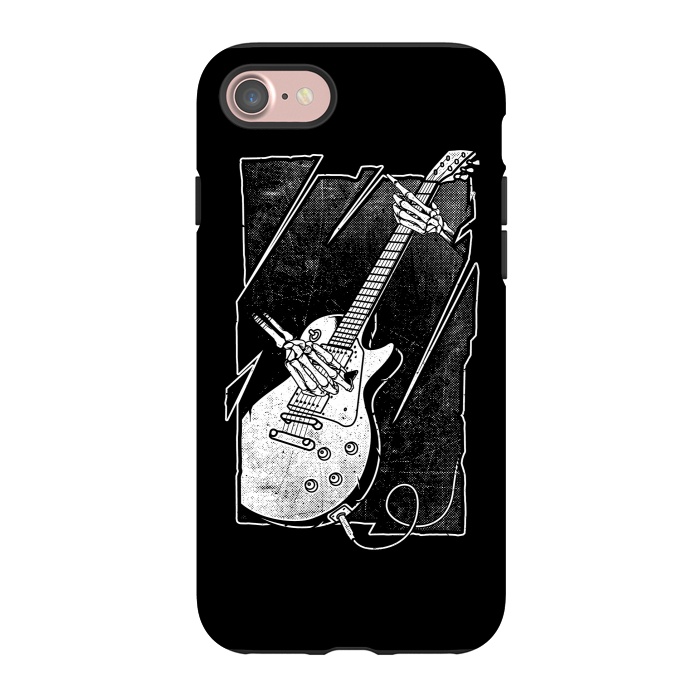 iPhone 7 StrongFit Skull Guitarist by Afif Quilimo