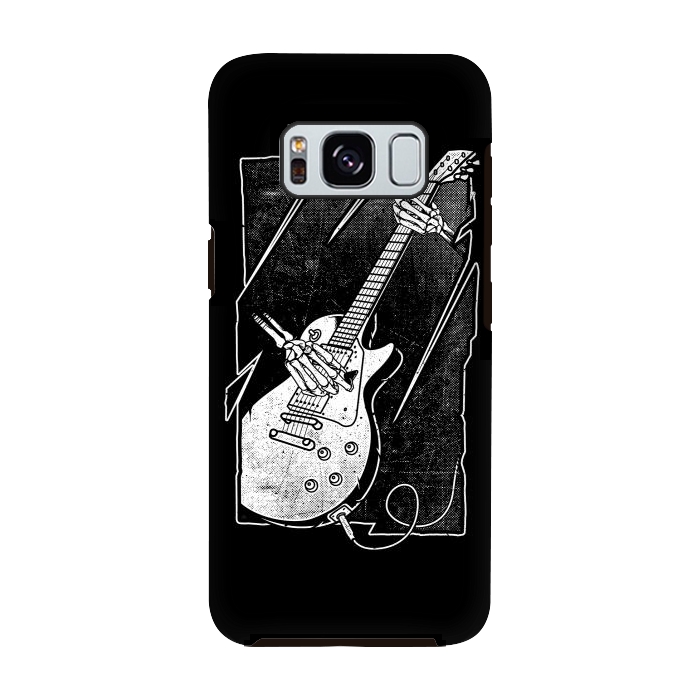Galaxy S8 StrongFit Skull Guitarist by Afif Quilimo