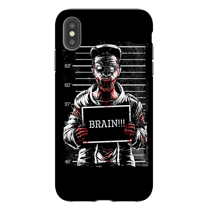iPhone Xs Max StrongFit Zombie Mugshot by Afif Quilimo