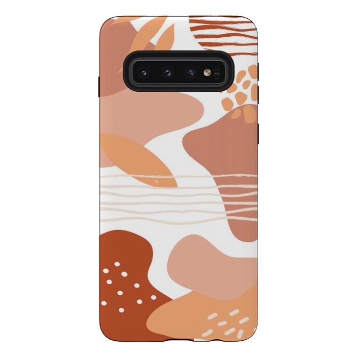 Galaxy S10 StrongFit Terracotta earth by Martina