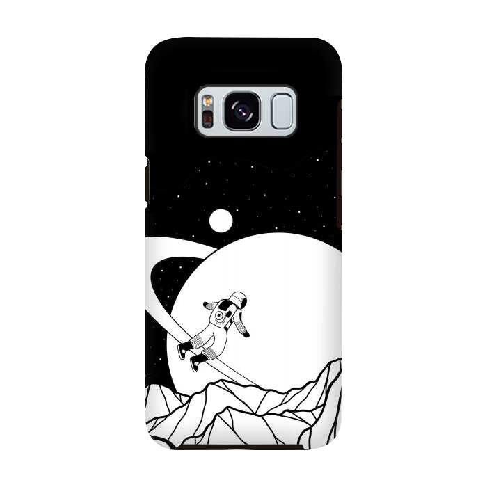 Galaxy S8 StrongFit Space walk (black and white) by Steve Wade (Swade)