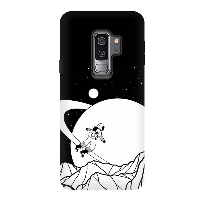 Galaxy S9 plus StrongFit Space walk (black and white) by Steve Wade (Swade)