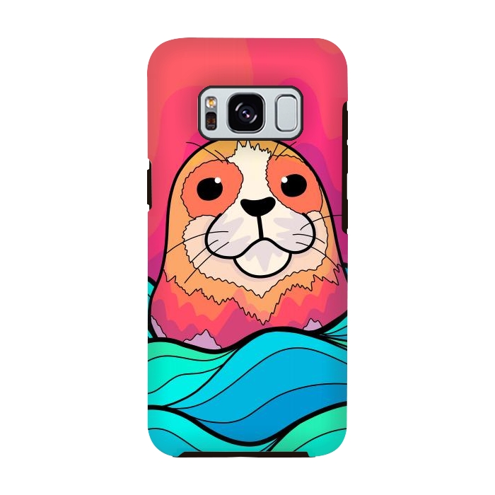 Galaxy S8 StrongFit The happy seal by Steve Wade (Swade)