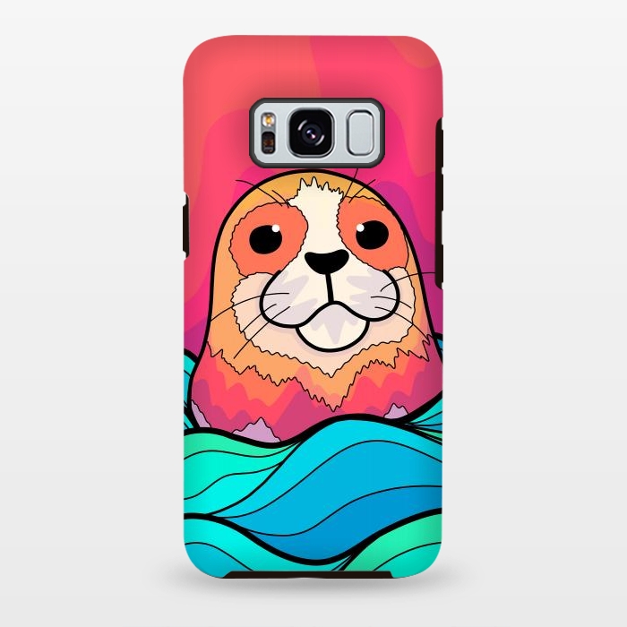Galaxy S8 plus StrongFit The happy seal by Steve Wade (Swade)