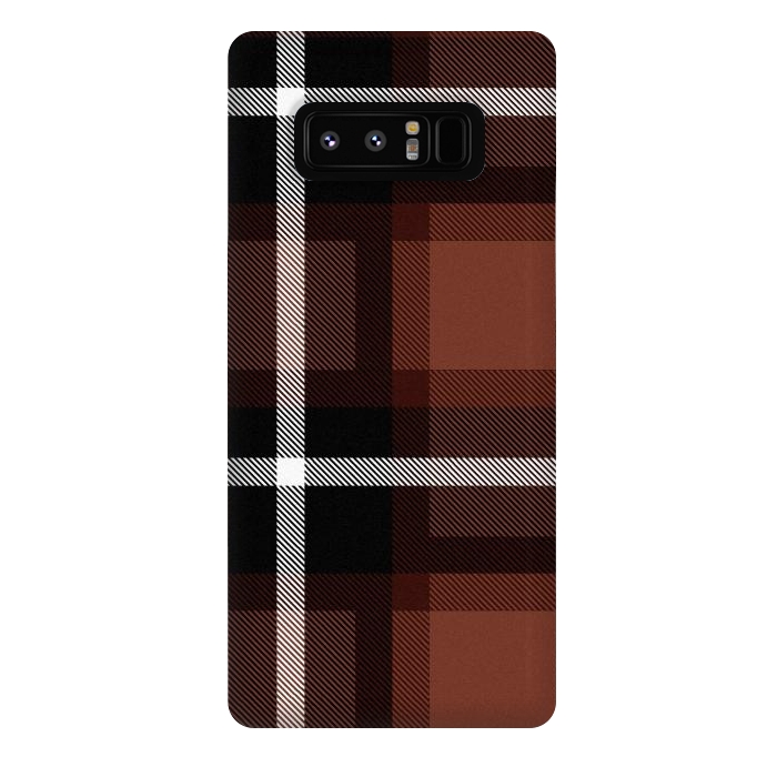 Galaxy Note 8 StrongFit Autumn Foliage Plaid by TMSarts