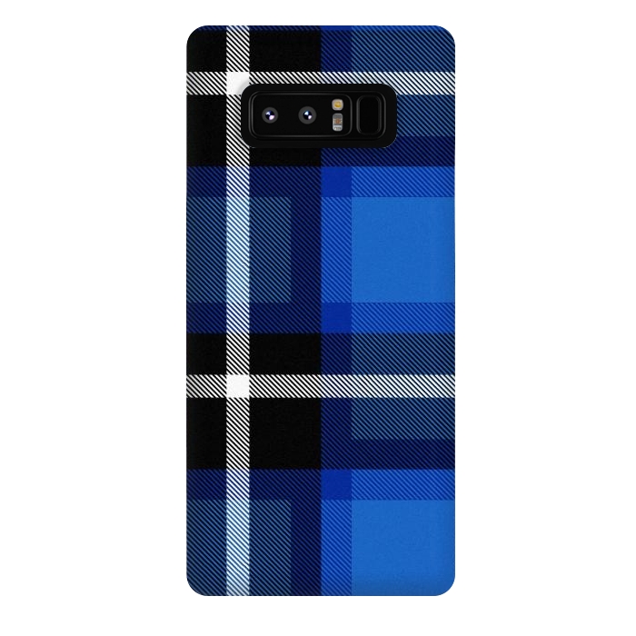 Galaxy Note 8 StrongFit Blue Scottish Plaid by TMSarts