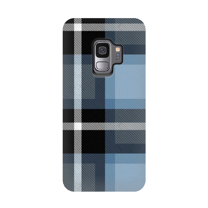 Galaxy S9 StrongFit Mist Scottish Plaid by TMSarts