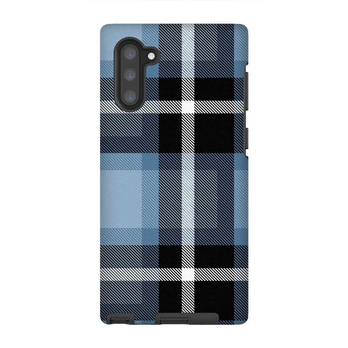 Galaxy Note 10 StrongFit Mist Scottish Plaid by TMSarts