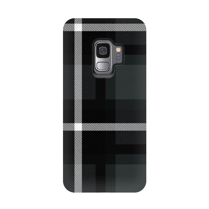 Galaxy S9 StrongFit Shadow Scottish Plaid by TMSarts